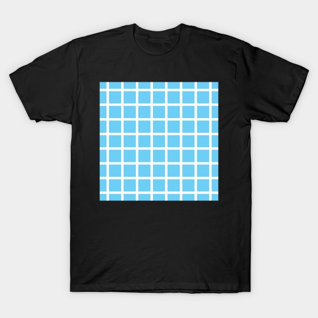 Retro style turquoise check 2 T-Shirt by bettyretro